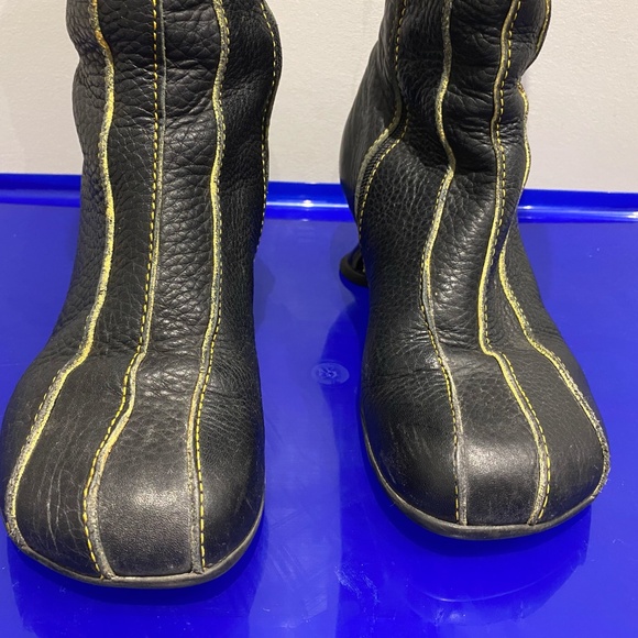 Fluevog vintage Andante black leather boots size US 10 - Picture 3 of 16